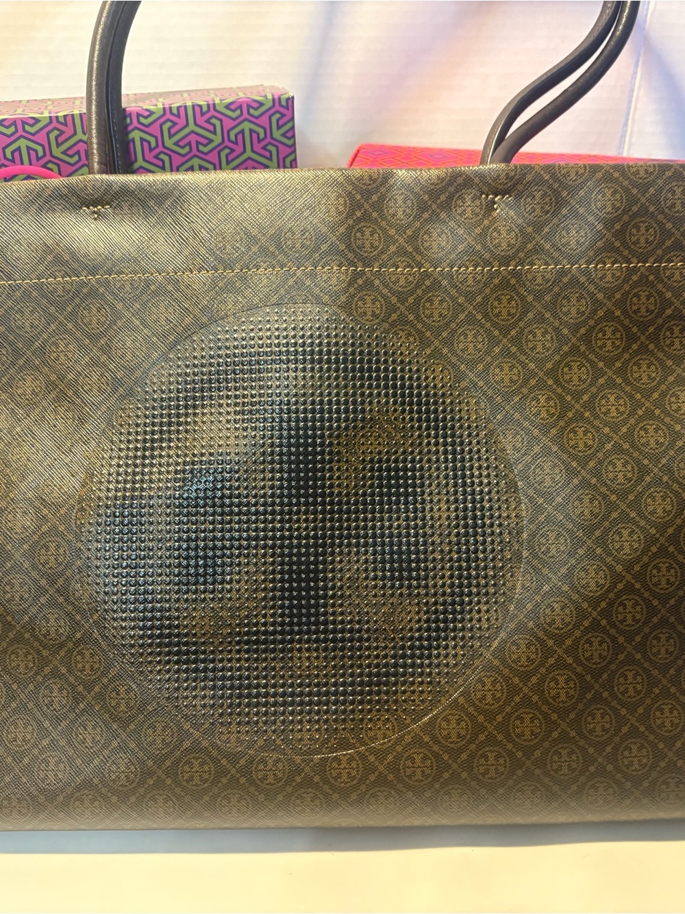 Tory Burch Monogram Logo-Print tote
